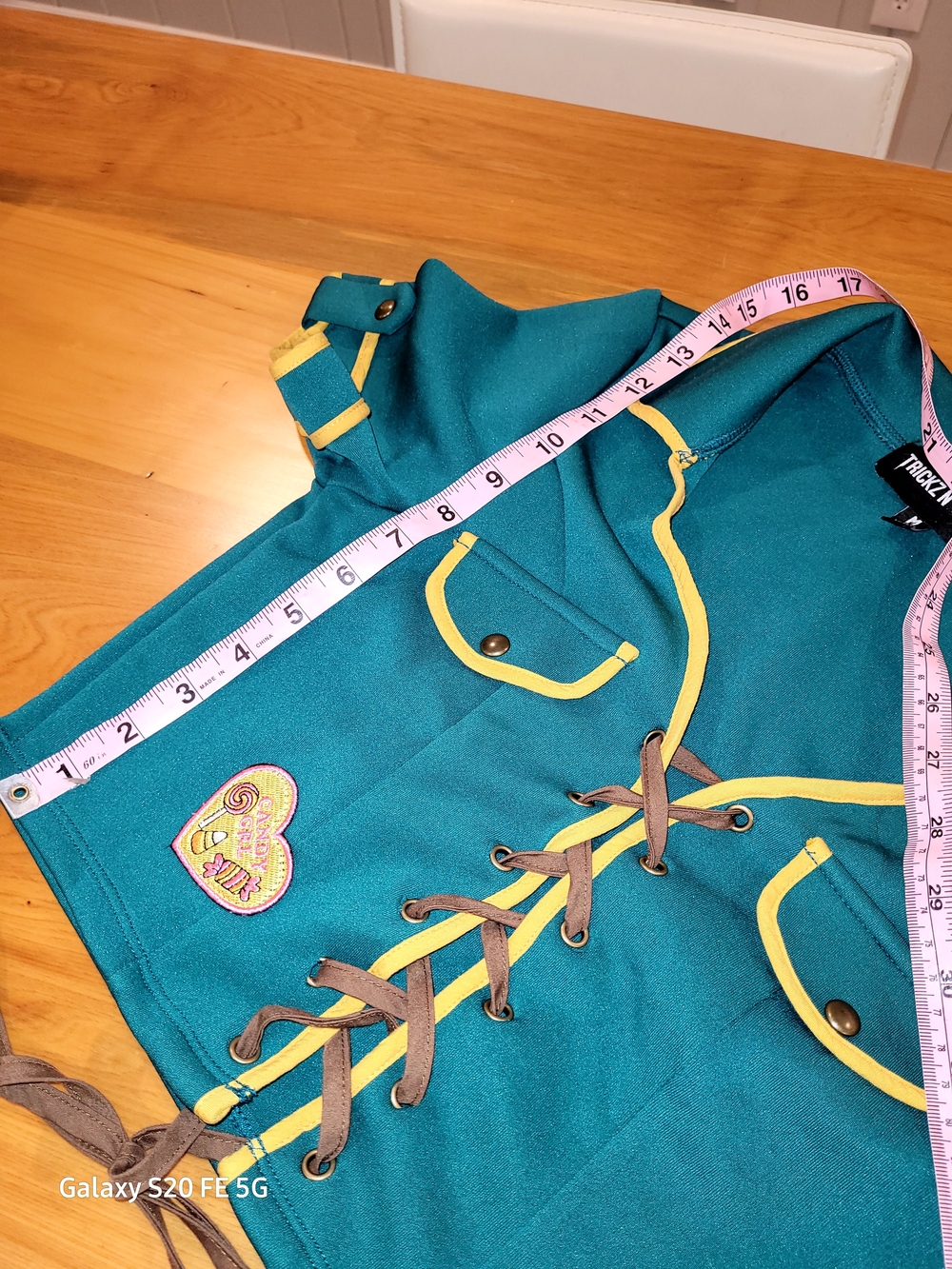Dolls Kill Green & Yellow Girl Scouts-Jacket and Shorts Set Hween Costume - Picture 7 of 15